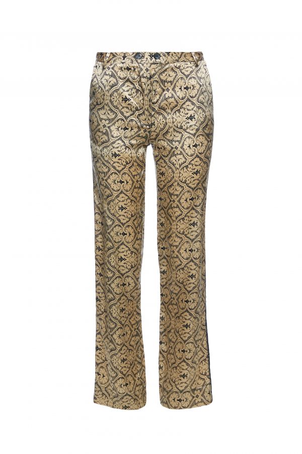 Goldie - Golden Black Pattern Pants