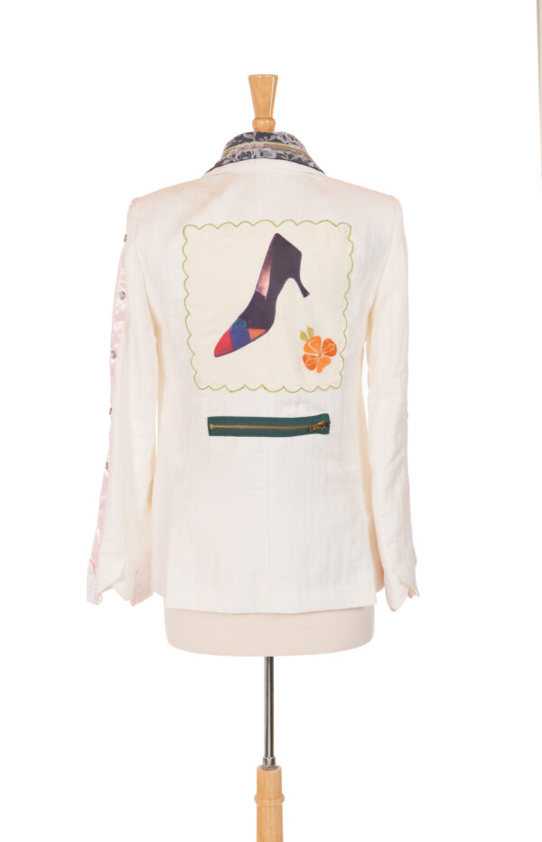 Up-Cycled White Blazer