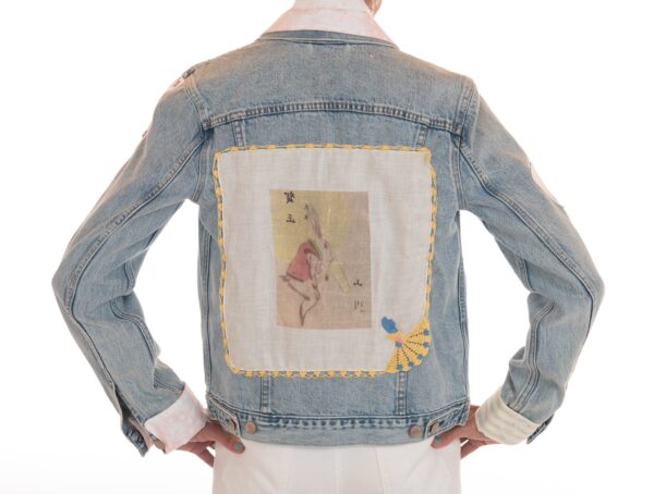 Up-Cycled Vintage Denim Jacket (Rabbit)
